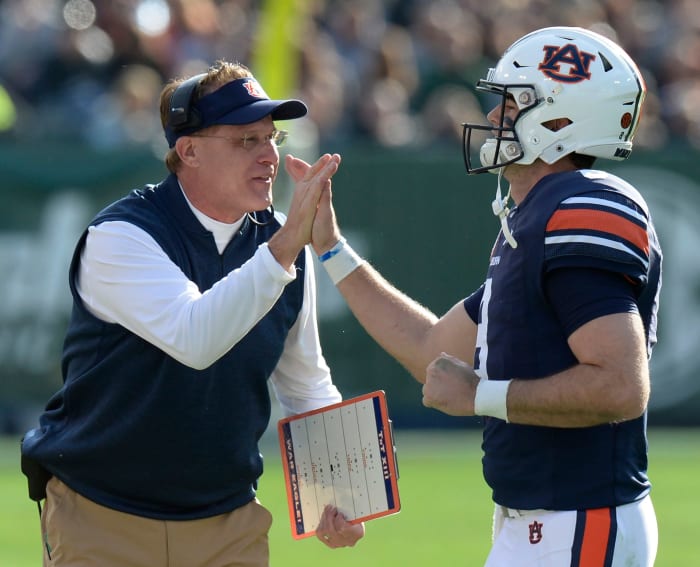 Gus Malzahn and Jarrett Stidham Auburn